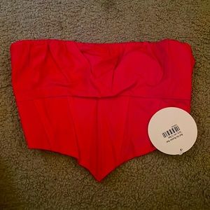 Red corset princess polly top!